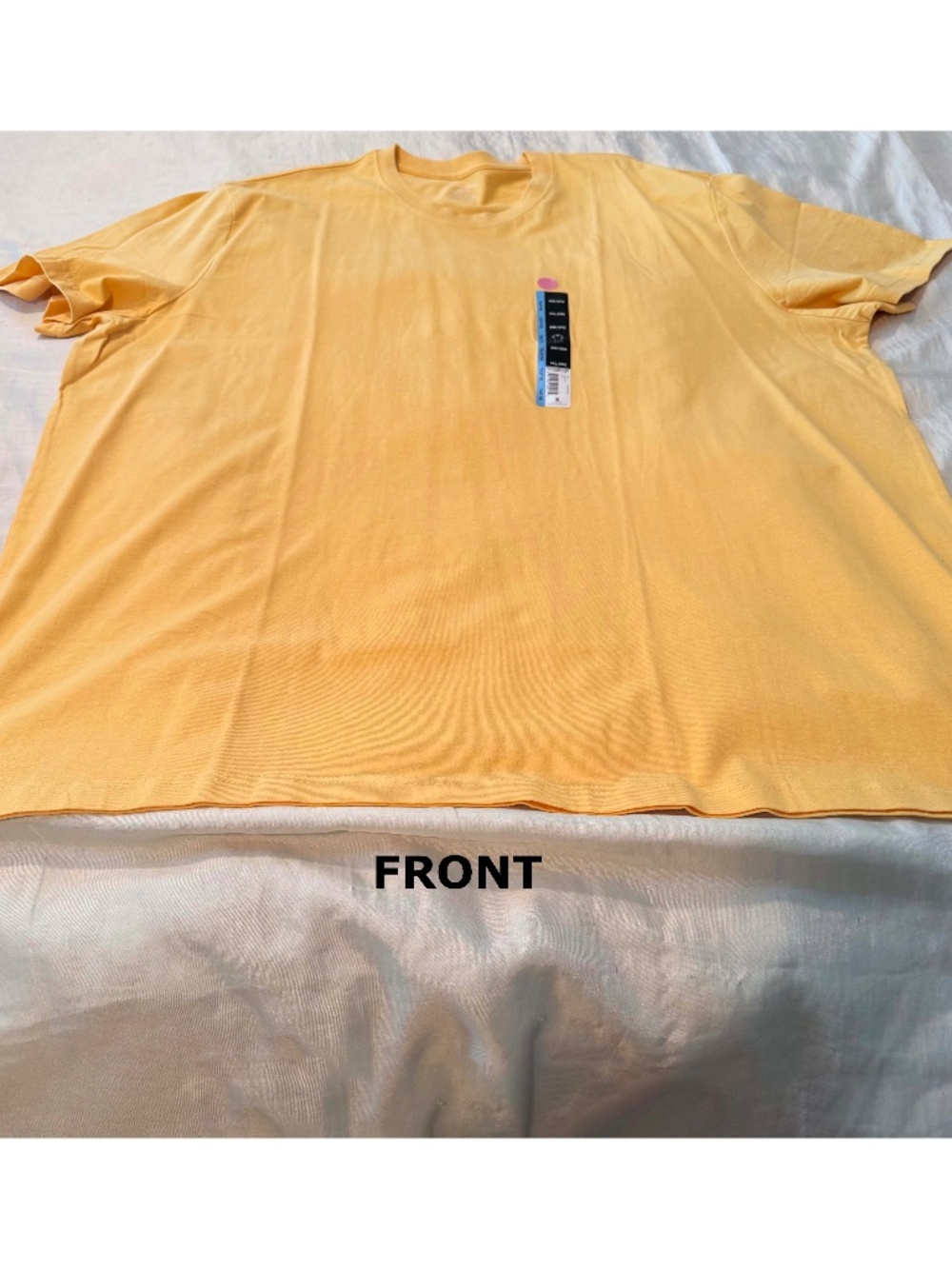 T-SHIRT, GOLD, SIZE 3XL, PURE COTTON, SHORT SLEEVES, ROUND NECK, by GEORGE, IN